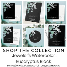 Jeweler's Watercolor Eucalyptus Black Collection