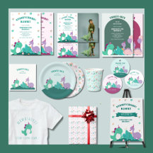 Cute Dinosaur Birthday Themed