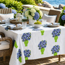 Blue Hydrangea Coastal Floral Collection 