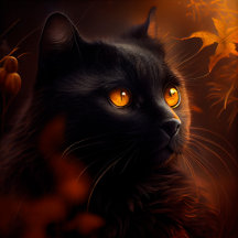 Cartes Postales Black Cat