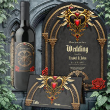 Celtic knots and a heart in Gothic elegance.