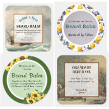Labels for DIY Men's Grooming Products