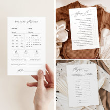 Minimalist baby shower game bundle