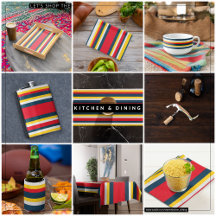 Red, Blue & Yellow Uniform Stripes