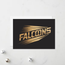 Falcons Bold Golden Sports Typography Design