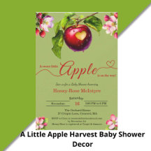 A Little Apple Harvest Baby Shower Decor