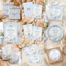A Little Silly Goose Blue Cottagecore Baby Shower