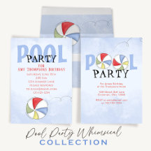 Summer Pool Party Beach Ball Fun 