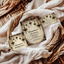 Gothic Chandelier Roses Birthday