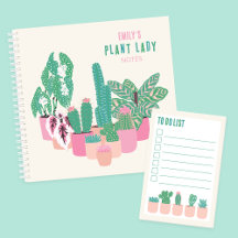 Plant Lady Houseplants Stationery