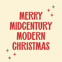 Mid Century Retro Christmas in Vintage Red & Green