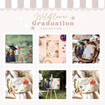 Elegant Dainty Wildflowers Graduation Party