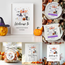 a little Boo Halloween Baby Shower Collection