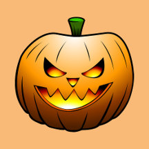 Spooky Halloween Pumpkin Face