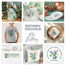 Cute Birthday Dinosaur