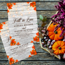 Rustic Fall In Love Lights & Leaves Collection