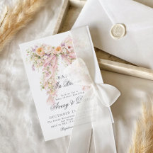 Baby in bloom Floral Bow Girl Baby Shower