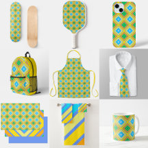 Cornflower Harmonious Colors Angled Line Art 