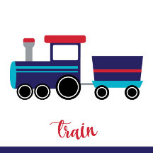 Train (Navy & Red)