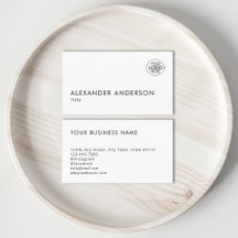 Minimalist Add Your Logo Typography Business 