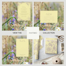 Buttery Yellow Chinoiserie Wedding Suite