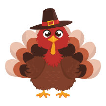 Gobble Thanksgiving Cute Turkey