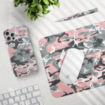 Pink and Gray Camouflage Collection