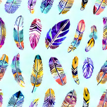Colorful Feather Pattern