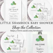 Lucky Little Shamrock Baby Shower Collection