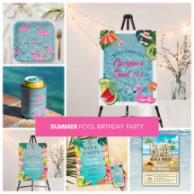 Family Summer Pool Party Theme