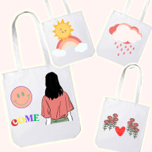 Funny Tote Bags. Cute & Humorous Designs