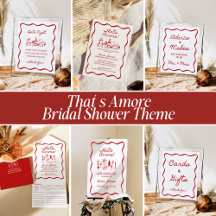 That's Amore French Inspired Funky Hand Drawn