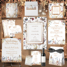 Rose Gold Butterfly Garden Wedding