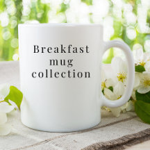 Breakfast mug collection