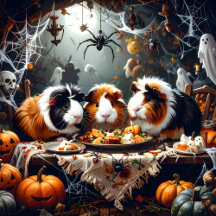 Three Halloween Guinea Pigs