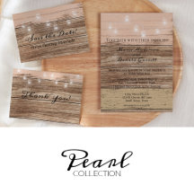 Pearl • Rustic Wood String Lights Wedding Suite