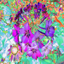 Dramatic Psychedelic Magenta and Purple Flowers