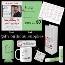 Still a Force at 50 Birthday Golf Theme