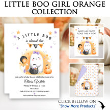 Halloween - A little boo girl orange