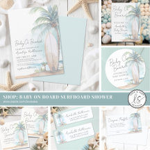 Baby On Board Gender Neutral Beach Baby Shower