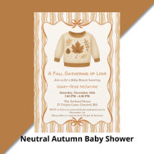 Neutral Autumn Baby Shower