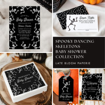 Spooky Dancing Skeletons Baby Shower