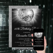 SILVER DISCO PARTY 70's 60th BIRTHDAY COLLECTION