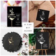 A Tini Bit Older Martini Birthday Party