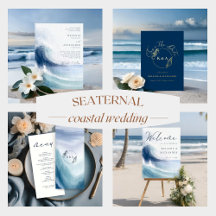 S E A T E R N A L Wave & Monogram Nautical Wedding