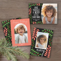 Festive Botanicals - Holiday Photo Cards