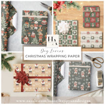 Dog Christmas Wrapping Paper