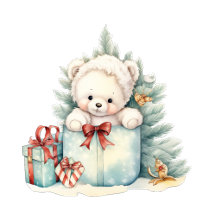 Christmas Teddy Bear Baby Shower Suite