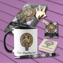 Clan MacPherson Dress Tartan and Crest Collection