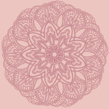 Elegant Rose Gold Mandala